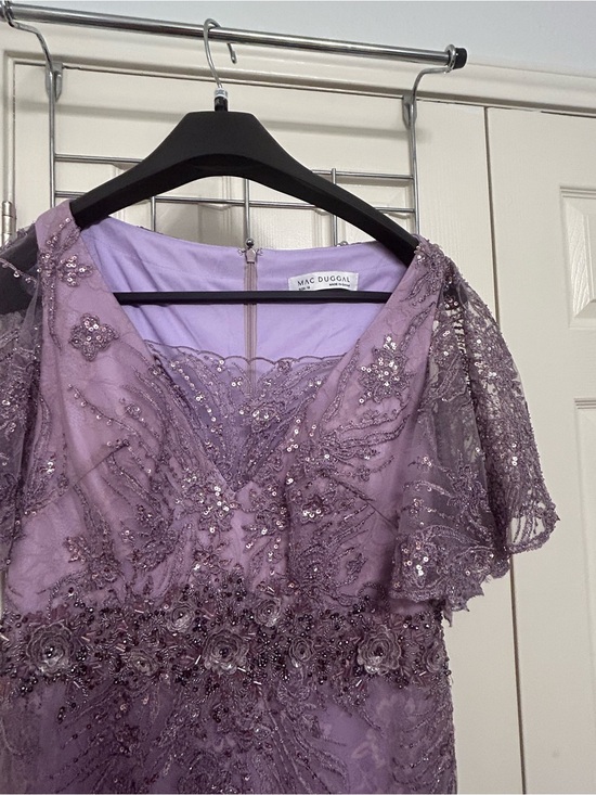 Mac Duggal Dresses & Skirts - Mac Duggal Lilac Beaded Lace Wedding Guest Dress